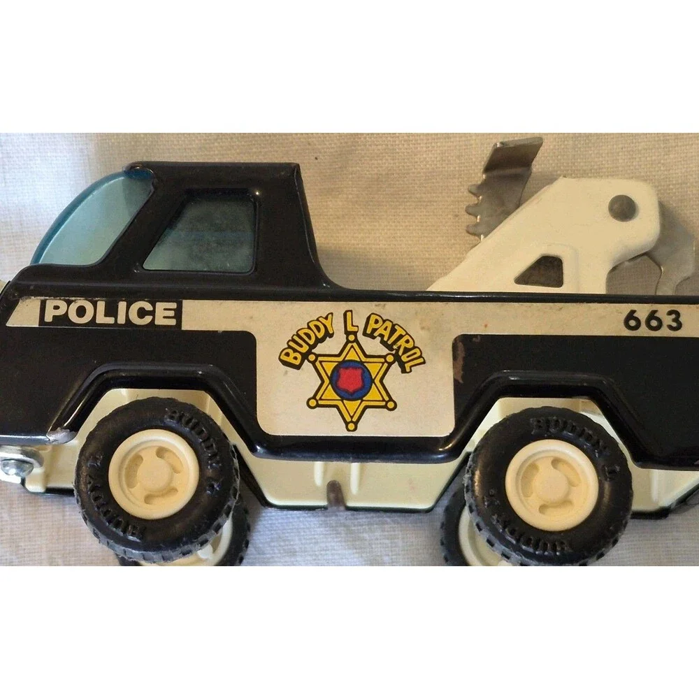 Vintage 1970s Lot Of 2 Buddy L Trucks Hawaiian Punch & Police Tow Truck Metal